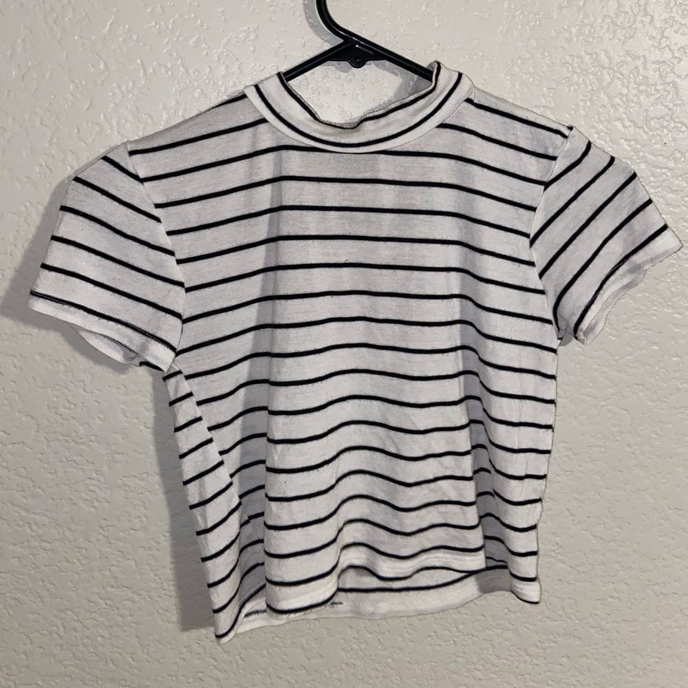 forever 21 turtle neck crop top